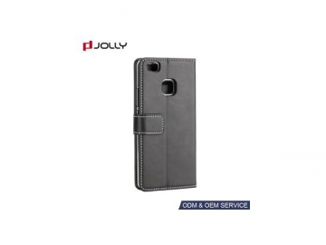 Легкий кожаный чехол-портмоне Huawei P9