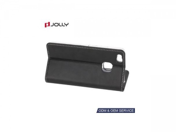 Легкий кожаный чехол-портмоне Huawei P9