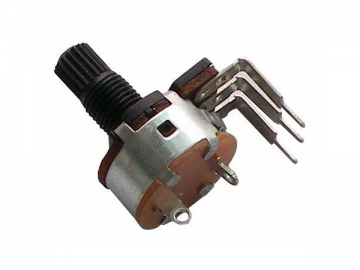 Резистор переменный с выключателем WH148-K4-44 (16 мм, 500 Ом)