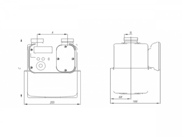 Счетчики газа, с передачей данных NFC/GPRS / NB-IoT